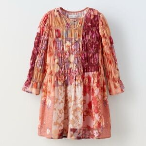 Zara Girls Pink and Purple Dress